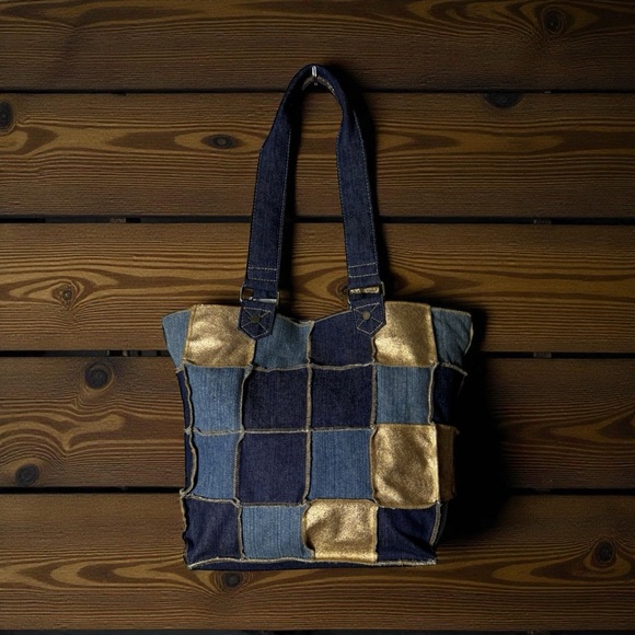 Levi's Handbags - Vintage Levis Patchwork Shoulder Bag Purse Bohemian Denim Hippie Festival Hobo